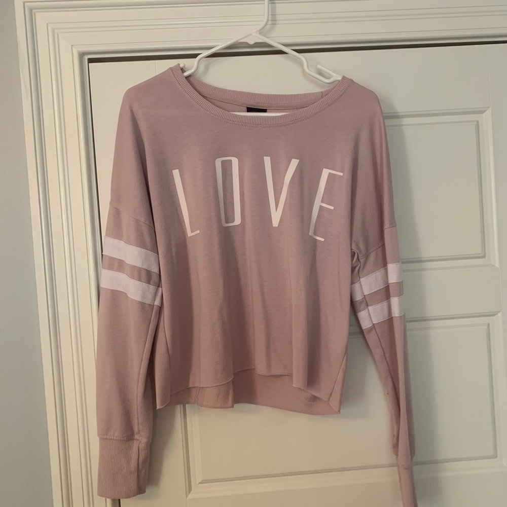 Oversized Pink Love Shirt